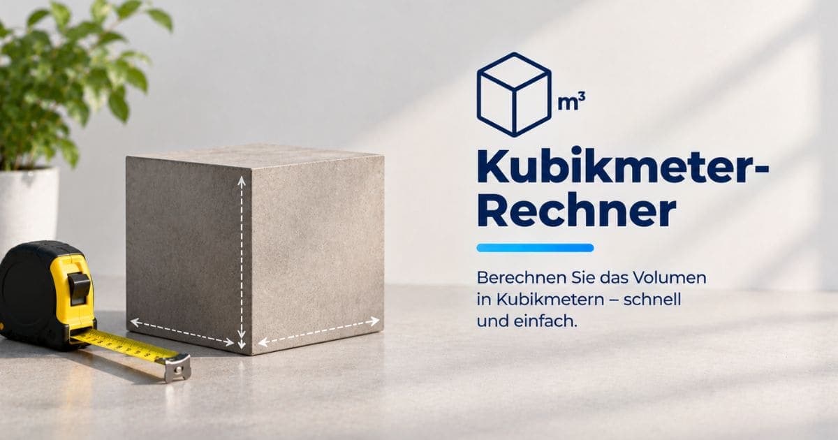 Kubikmeter-Rechner (m³)