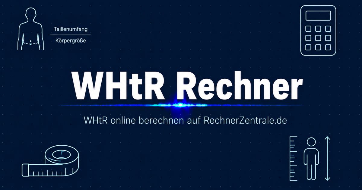 Whtr Math WHtR-Rechner – Waist-to-Height-Ratio online berechnen